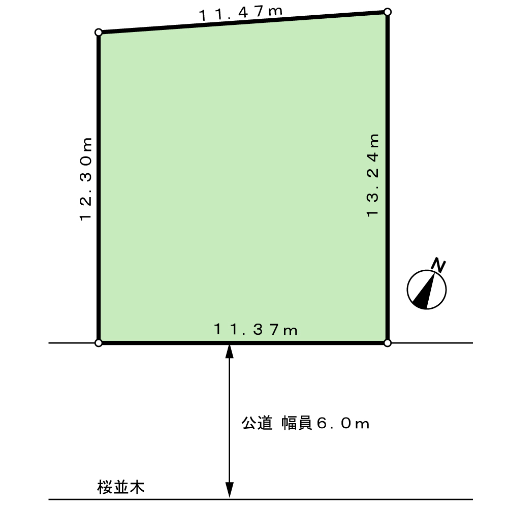 ✨谷塚二丁目建築条件なし売地　1区画✨